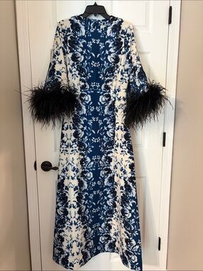 Tuckernuck Indigo Reflection Feather Jamison Dress